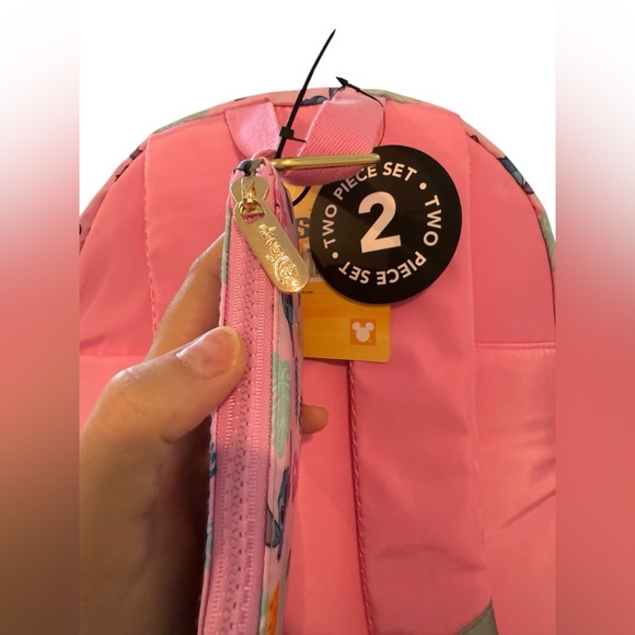 DISNEY x Bioworld Stitch Pink Backpack Two-Piece Set w Detachable Pochette NWT main image 8